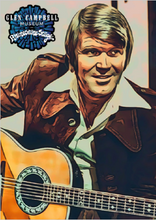 Load image into Gallery viewer, Glen Campbell Art Postcard