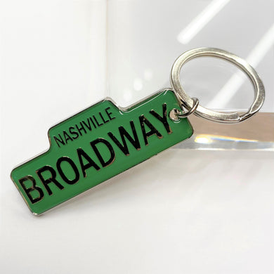 Broadway Nashville Enamel Keychain