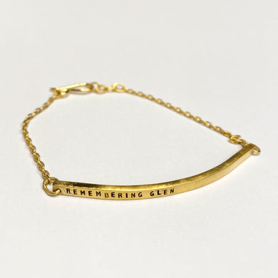 'Remembering' by Ashley Campbell - Gold Plated Ballet Bracelet