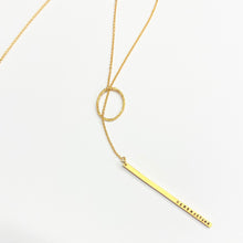 Load image into Gallery viewer, &#39;Remembering&#39; by Ashley Campbell - Gold Plated Diamond Dusted Lariat Necklace