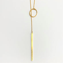 Load image into Gallery viewer, &#39;Remembering&#39; by Ashley Campbell - Gold Plated Diamond Dusted Lariat Necklace