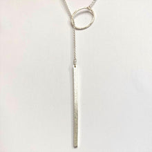 Load image into Gallery viewer, &#39;Remembering&#39; by Ashley Campbell - Sterling Silver Diamond Dusted Lariat Necklace