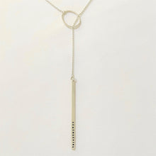 Load image into Gallery viewer, &#39;Remembering&#39; by Ashley Campbell - Sterling Silver Diamond Dusted Lariat Necklace