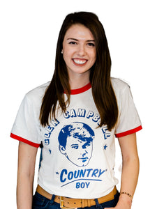 Glen Campbell Country Boy Ringer T-Shirt (Unisex)